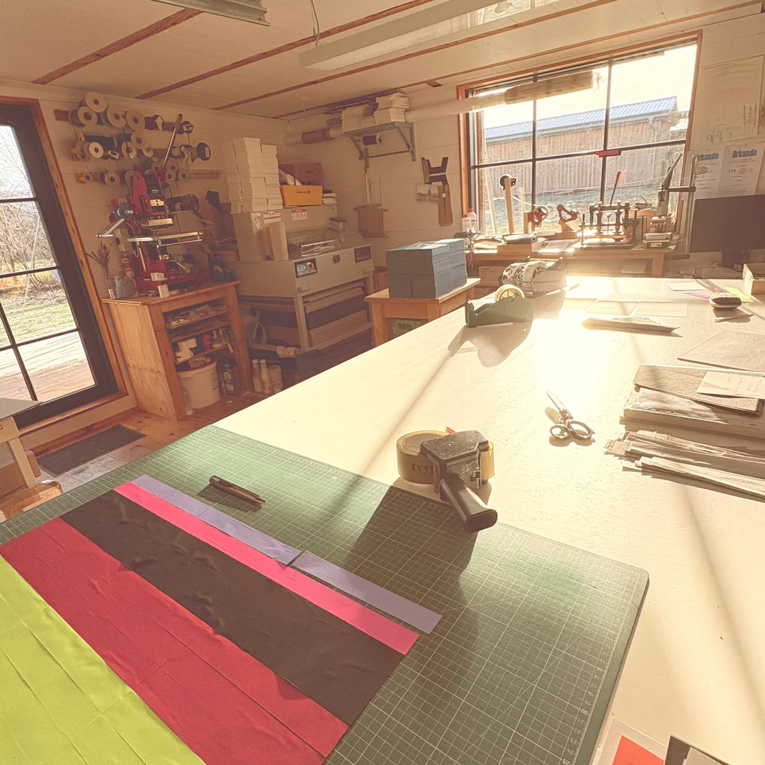 blick in die tyyp werkstatt notizbuchmanufaktur