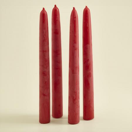 Leuchterkerzen rot 240×24 4er Set--werky