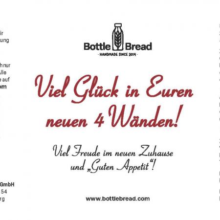 Viel Glück in euren neuen 4 Wänden - BOTTLEBREAD Brotbackmischung im Glas-Lebenshilfe Nürnberg-werky
