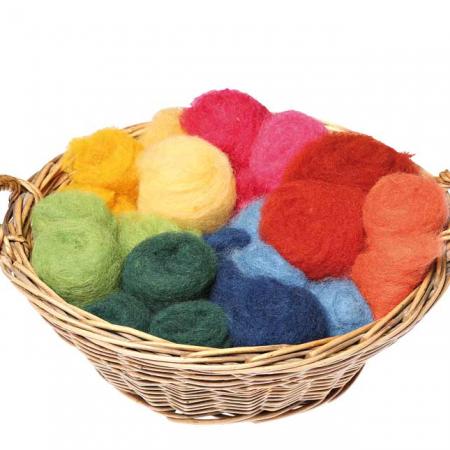 Wolle "Märchenwolle" für Wollbildern, Wickeln und Formen--werky