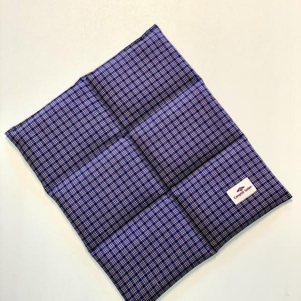 Körnerkissen Wärmekissen und Kältekissen aus Bio-Roggen - 6 Kammern Blau-Camphill Steinfurt-werky