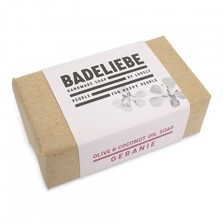 Handgemachte Seife, Seifenstück von BADELIEBE - Geranie-Lebenshilfe Nürnberg-werky