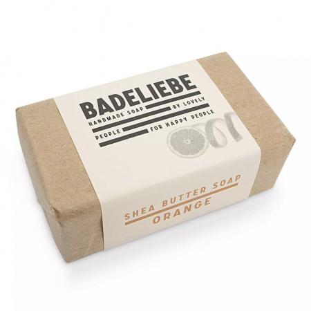 Handgemachte Seife, Seifenstück von BADELIEBE -Orange-Lebenshilfe Nürnberg-werky