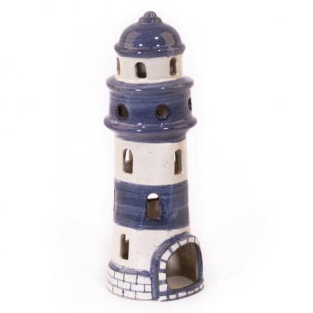 Teelicht-Leuchtturm aus Keramik-Pommerscher Diakonieverein-werky