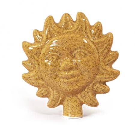 Gartendeko "Sonne" aus Keramik zum Aufstecken auf einen Holzstiel-Pommerscher Diakonieverein-werky