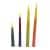 2x handgezogene Kerze - mehrfarbig-Pommerscher Diakonieverein-werky