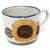 Großer Kaffee-Pott aus Keramik - handbemalt-Pommerscher Diakonieverein-werky