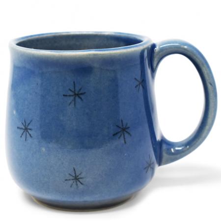 Glühweintasse Blau aus Keramik (B-Ware)-Pommerscher Diakonieverein-werky
