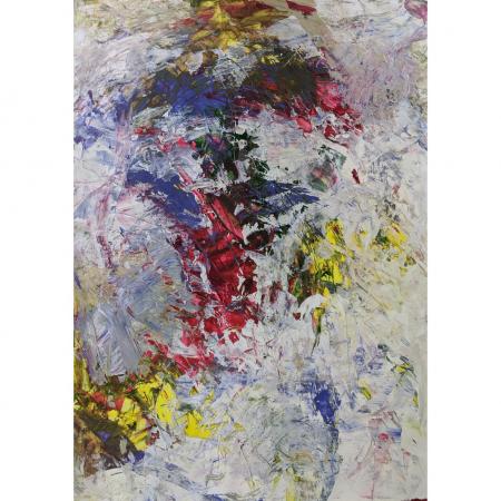 Acryl Malerei, "Gesicht", 59 x 83 cm--werky