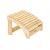Fußhocker "Relax" aus unbehandeltem Holz, für einen hohen Sitzkomfort-Leben leben Arbeit & Produktion gGmbH-werky