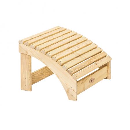 Fußhocker "Relax" aus unbehandeltem Holz, für einen hohen Sitzkomfort--werky