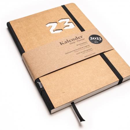 Nachhaltiger Taschenkalender 2023 aus 100 % Recyclingpapier „Design Kalender“ Craft-tyyp-werky