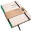Nachhaltiger Taschenkalender 2023 aus 100 % Recyclingpapier „Design Kalender“ - Echtholzfurnier Kiefer-tyyp-werky