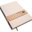 Handgemachtes großes Design-Notizbuch aus 100 % Recyclingpapier „BerlinBook“ - Schwarz-Weiß gestreift/Recyclingkarton-tyyp-werky