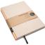 Handgemachtes Design-Notizbuch A5 aus 100 % Recyclingpapier „BerlinBook“ - Lachsfarben - Recyclingkarton-tyyp-werky