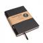 Handgemachtes kleines Design-Notizbuch aus 100 % Recyclingpapier „BerlinBook“ - Schwarz-tyyp-werky