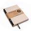 Handgemachtes kleines Design-Notizbuch aus 100 % Recyclingpapier „BerlinBook“ - Schwarz/Recyclingkarton-tyyp-werky