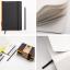 Handgemachtes Design-Notizbuch A6 aus 100 % Recyclingpapier „Klassik“ - Blau - Recyclingkarton-tyyp-werky