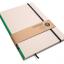 Handgemachtes Design-Notizbuch A4 aus 100 % Recyclingpapier „Klassik“ - Grün - Recyclingkarton-tyyp-werky