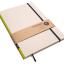 Handgemachtes Design-Notizbuch A4 aus 100 % Recyclingpapier „Klassik“ - Limette Grün - Recyclingkarton-tyyp-werky
