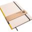 Handgemachtes Design-Notizbuch A4 aus 100 % Recyclingpapier „Klassik“ - Taxi Gelb - Recyclingkarton-tyyp-werky