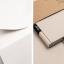 Handgemachtes Design-Notizbuch A5 aus 100 % Recyclingpapier „Klassik“ - Cream - Recyclingkarton-tyyp-werky