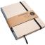 Handgemachtes Design-Notizbuch A5 aus 100 % Recyclingpapier „Klassik“ - Jeans Blau - Recyclingkarton-tyyp-werky