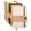 Handgemachtes Design-Notizbuch A5 aus 100 % Recyclingpapier „Klassik“ - Rot - Recyclingkarton-tyyp-werky