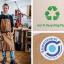 Nachhaltiger Kalender 18 Monate aus 100 % Recyclingpapier „Design Kalender“ - Pfirsich - Schwarz-tyyp-werky