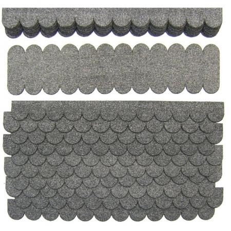 Biberschwanzschindeln grau (41 mm) - 3 Sets--werky