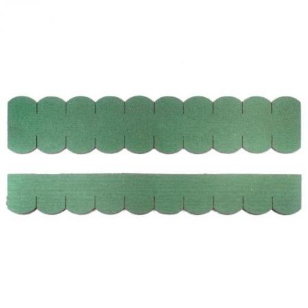 2 Sets Dachschindeln Biberschwanz (50mm) grün--werky