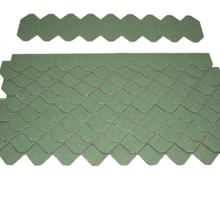 2 Sets Dachschindeln Schiefer (55 mm) grün--werky