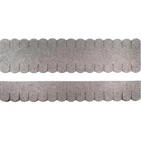 2 Streifen Dachschindeln Biberschwanz ( 33mm ) - First grau--werky