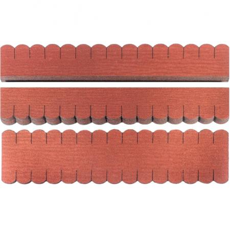 3 Streifen Dachschindeln Biberschwanz (33 mm) - First rot--werky