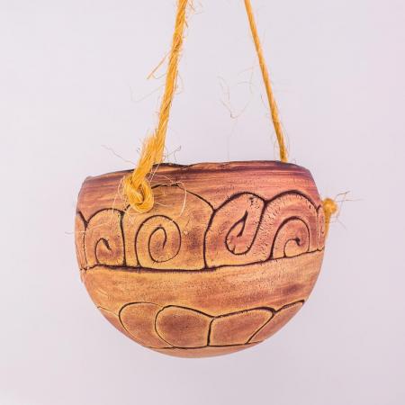 Übertopf "Pflanzkugel" Ampel Schnecke (18,00 cm)-Manufaktur Martinshof-werky