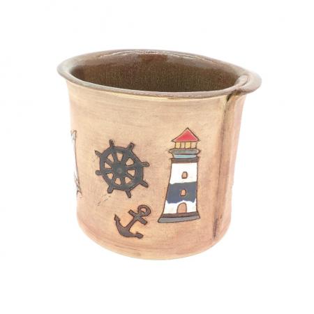 Übertopf bemalt Maritim-Manufaktur Martinshof-werky