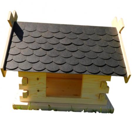 Vogelhaus (groß), Biberschwanz dunkelgrau unbesandet--werky