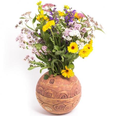 Vase "Blumenkugel" Schnecke (18,00 cm)--werky