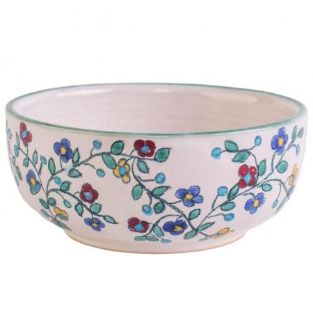 Müslischale 12,50 cm "Blumenranke" flach--werky