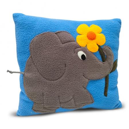 Kuschelkissen "Elefant/Blume"-Pommerscher Diakonieverein-werky