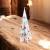 Handgefertigte Mosaik-Kerze im stilvollen Tannenbaum-Design--werky