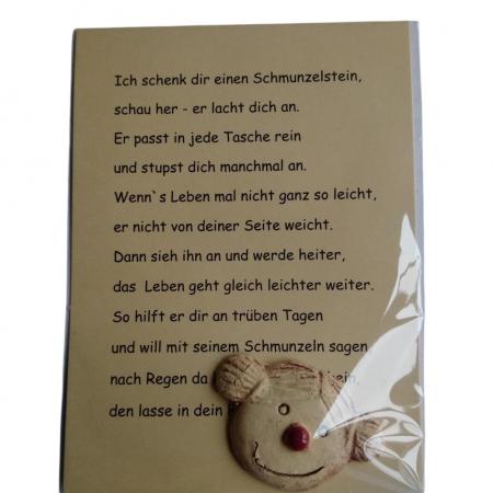 1 Stück Schmunzelstein mit Zopf--werky