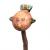 Stockfigur "Vogel", bemalt--werky