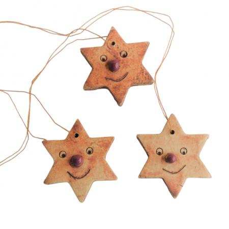 10 Stück Schmunzelstern Smiley--werky