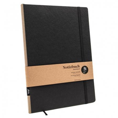 Notizbuch A4 Klassik – Hardcover, Gummiband & Lesebändchen, nachhaltig Made in Germany-tyyp-werky