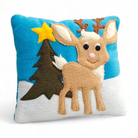 Preview: Handgemachtes Kuschelkissen Preview: Weiches Babykissen aus Fleece Preview: Kuschelkissen "Rentier" Preview: Kuschelkissen "Rentier" Kuschelkissen "Rentier"--werky