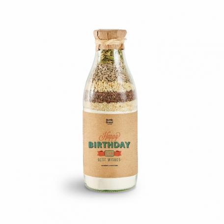 BottleBread "Happy Birthday to you" Retro Design--werky
