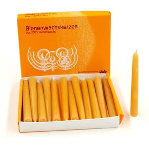 Christbaumkerze 100 % Bienenwachskerze Rot - 24 Stück-Weckelweiler Gemeinschaften-werky