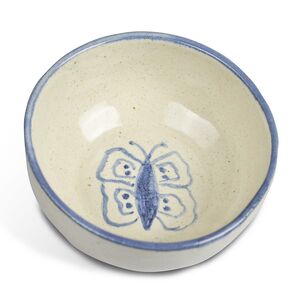 Kleine Kinder-Schale aus Keramik "Schmetterling", handgemacht-Pommerscher Diakonieverein-werky
