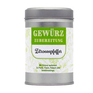 Gewürzmischung "Zitronenpfeffer" in Dose--werky